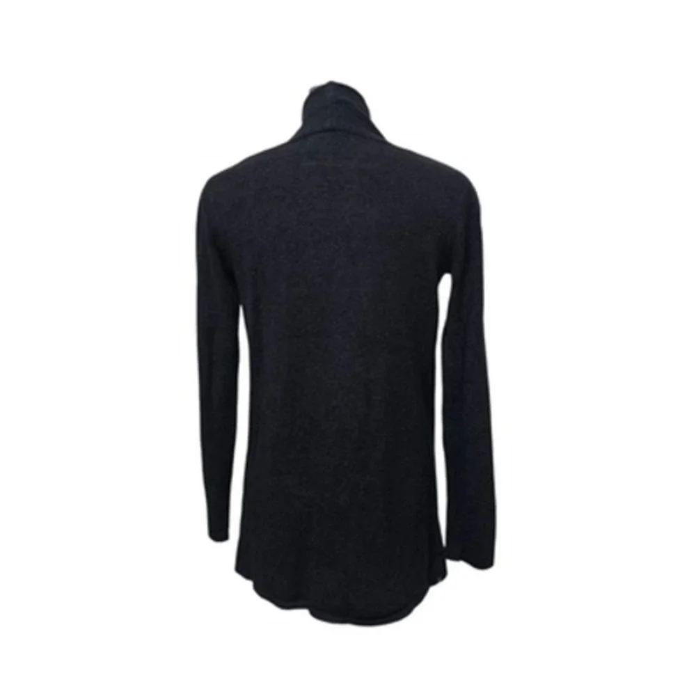 Barefoot Dreams‎ Cardigan Womens S/M Black CozyChic Lite Draped Open Front A436